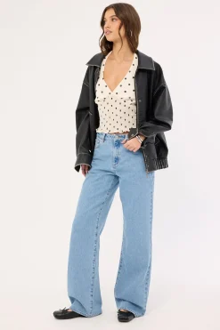 95 Mid Rise Baggy Jean Gigi Blue