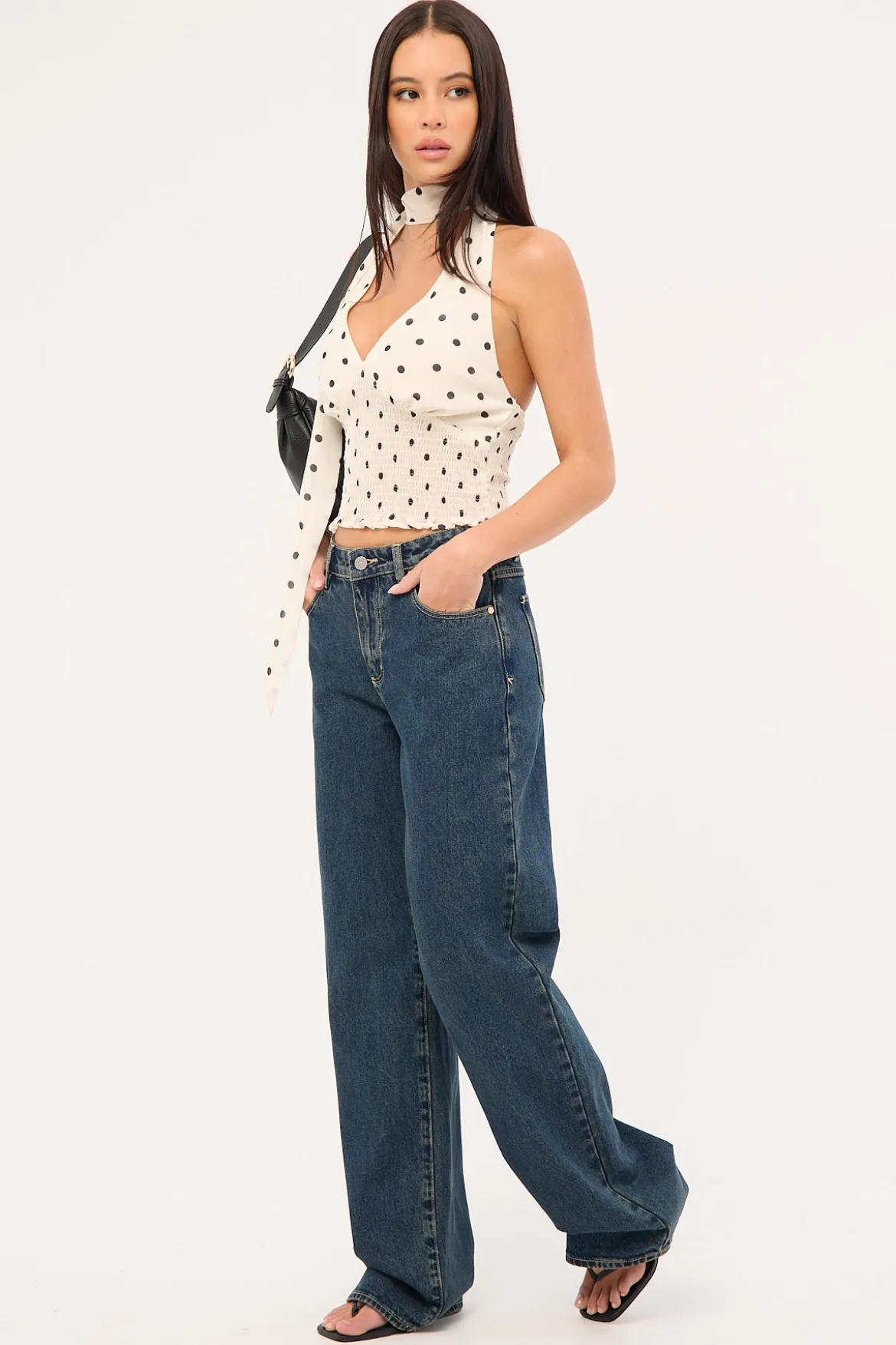 95 Mid Rise Baggy Jean Lola Deep Blue