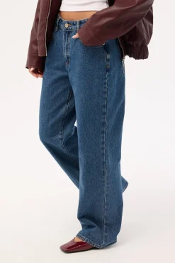 95 Mid Rise Baggy Petite Jean Bella Blue