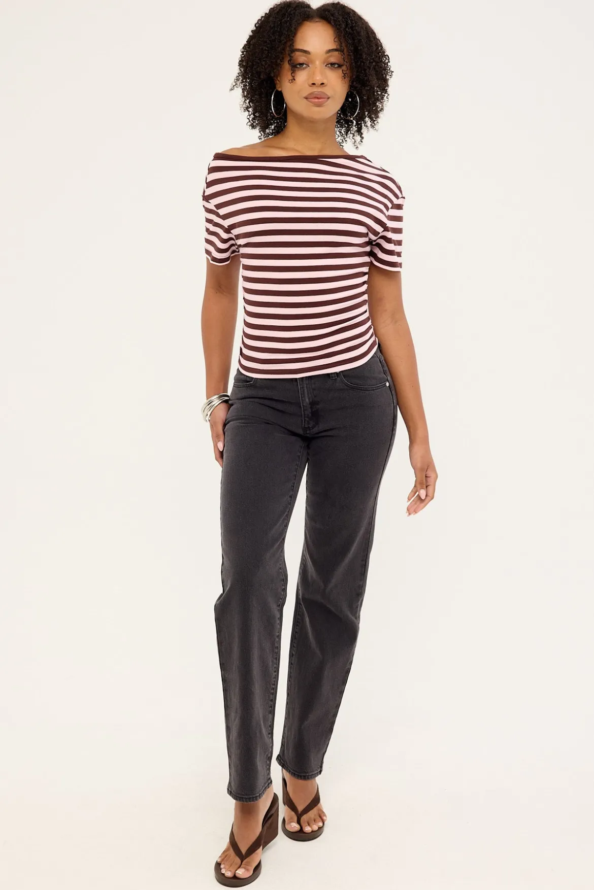 95 Mid Straight Jean Sophie Black