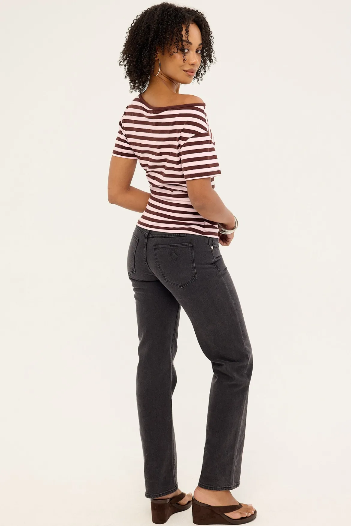 95 Mid Straight Jean Sophie Black