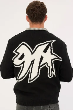 91 Star Knit Sweater Black