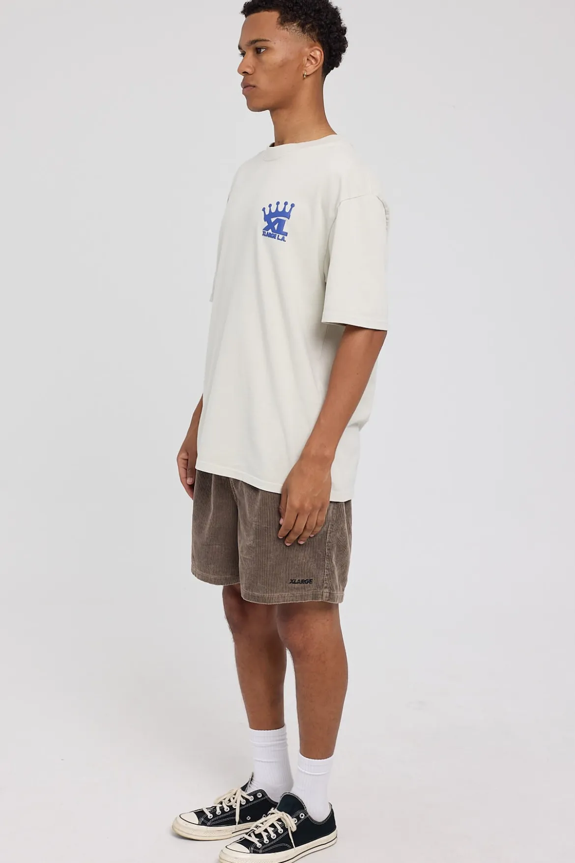 91 Wide Cord Beachshort Pigment Coffee