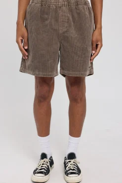 91 Wide Cord Beachshort Pigment Coffee