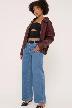 95 Wide Jean Eva Blue Organic