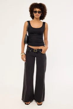 00 Wide Low Rise Jean Heidi RCY Black