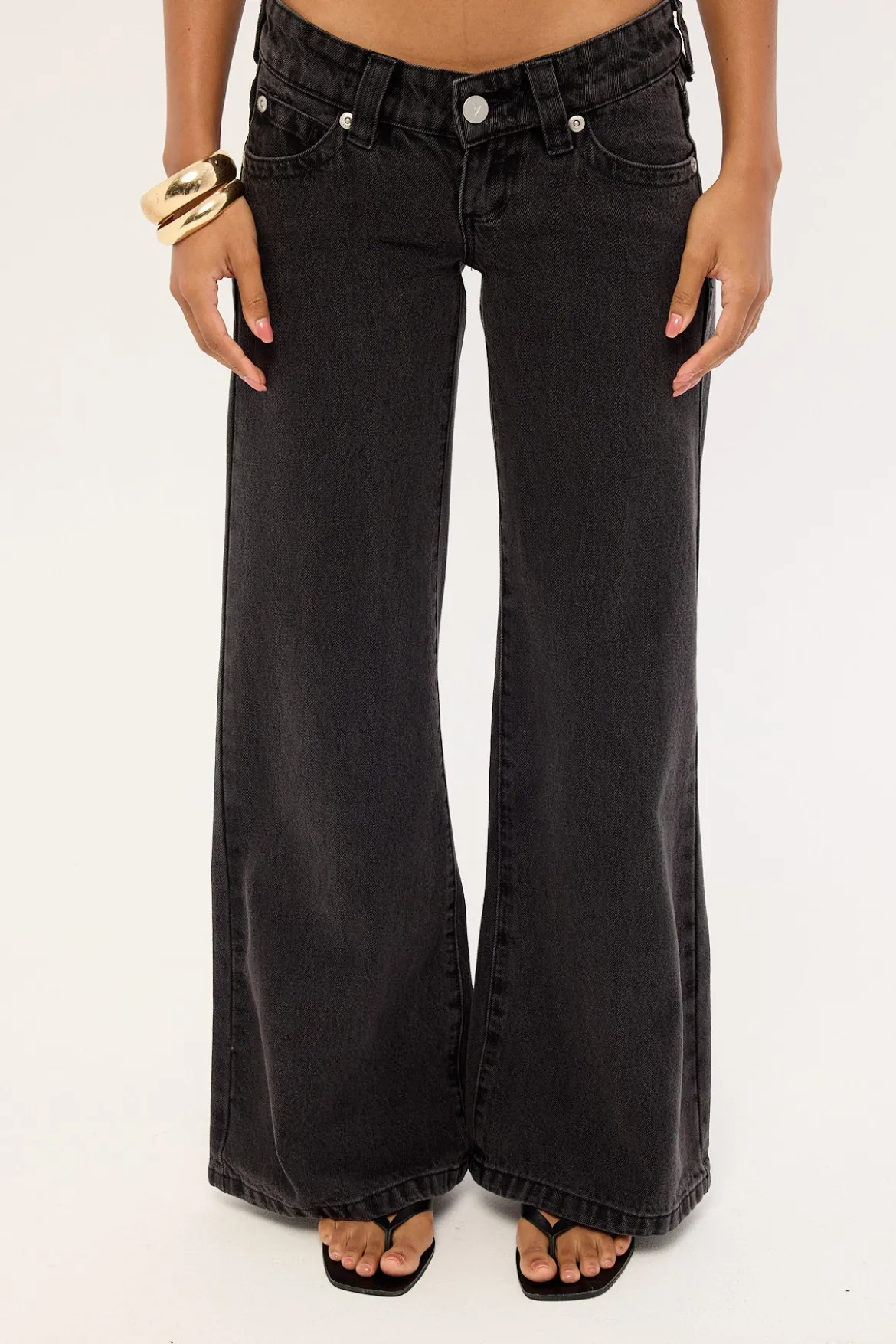 00 Wide Low Rise Jean Heidi RCY Black