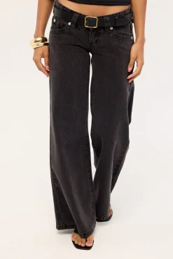 00 Wide Low Rise Jean Heidi RCY Black
