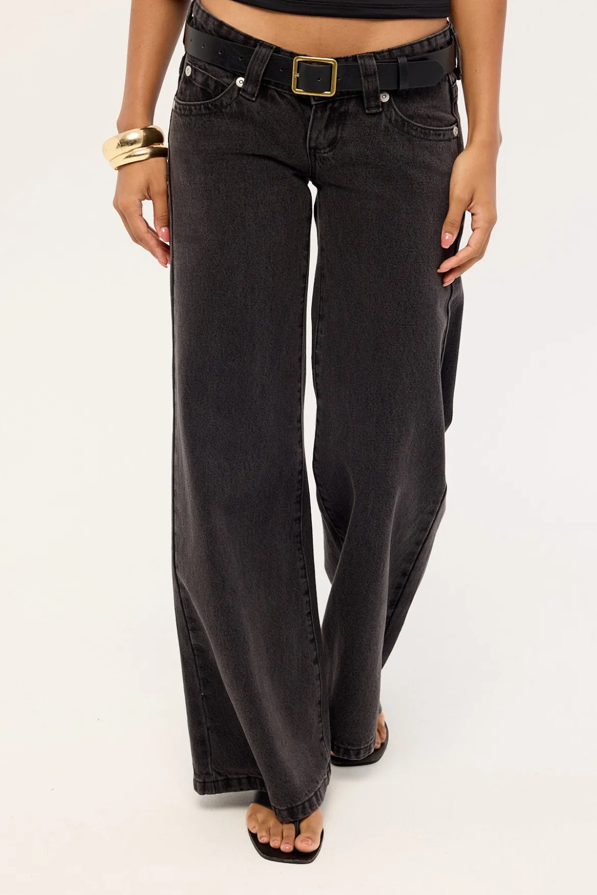 00 Wide Low Rise Jean Heidi RCY Black