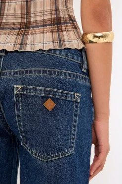 00 Wide Low Rise Jean Tara Indigo