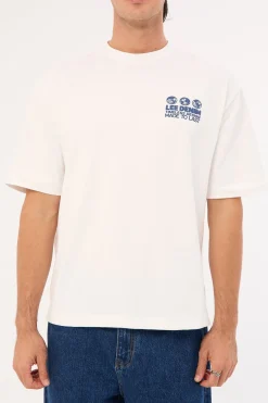 3 Worlds Box Cutter Tee White