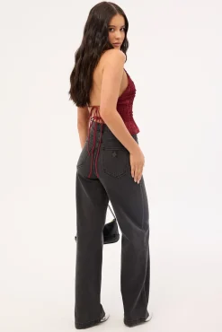 A 94 High & Wide Jean Charo Black