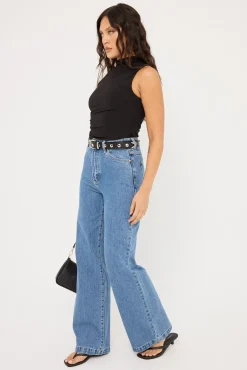A 94 High & Wide Jean Eva Blue Organic