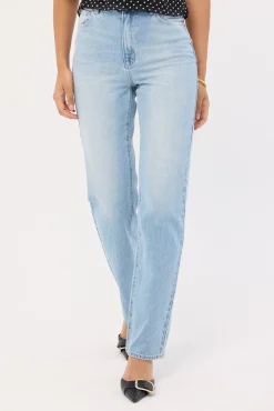 A 94 High Straight Jean Gia Blue Organic