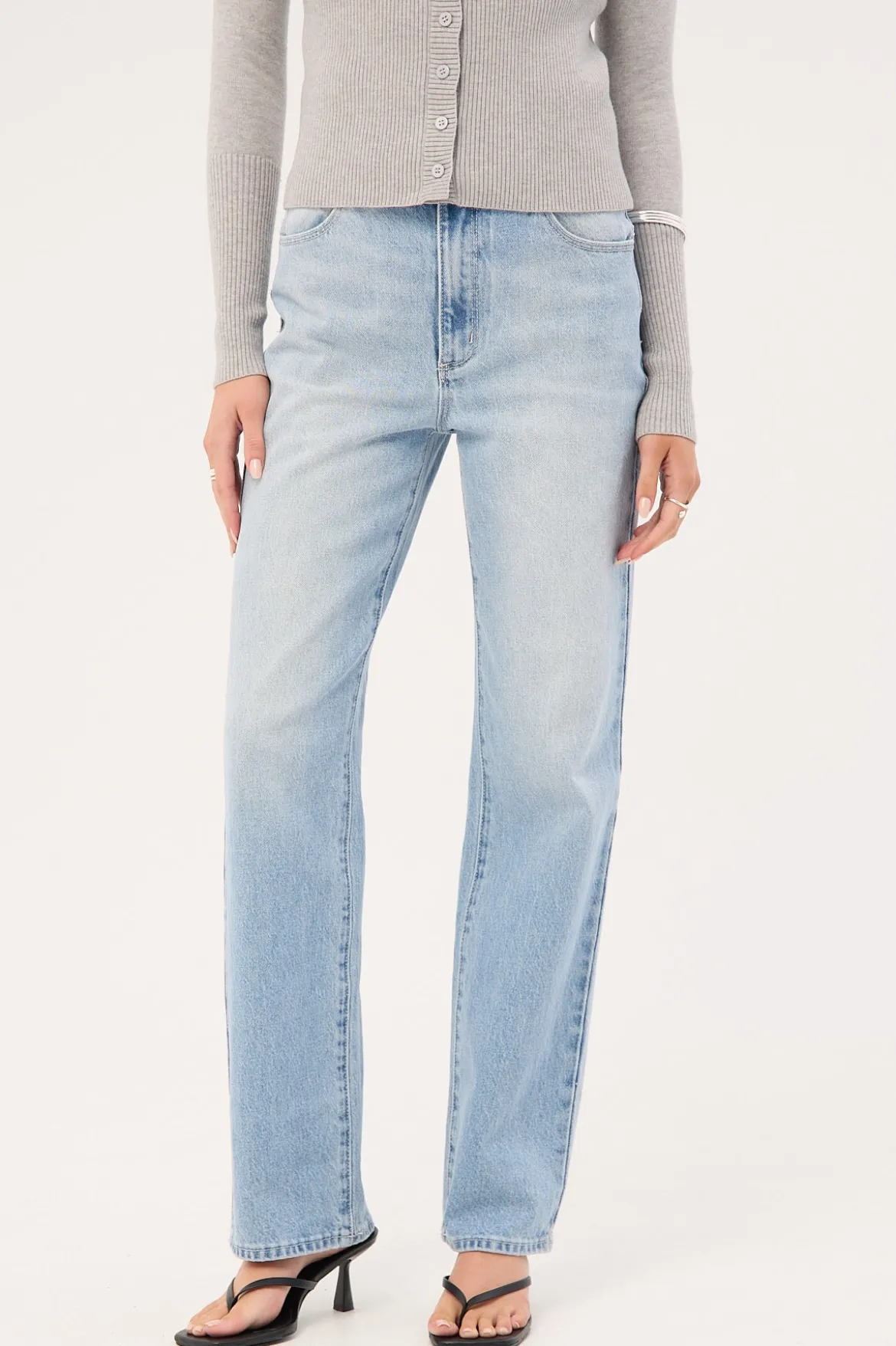 A 94 High Straight Petite Jean Gia Organic Blue