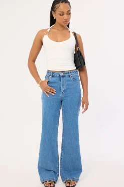A 94 High Waisted Wide Jean Debbie