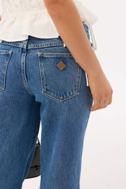 A 99 Low Rise Wide Jean Chantelle Blue Organic