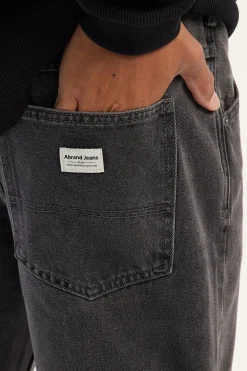 A5 Baggy Crop Jean Bazza Washed Black