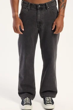 A5 Baggy Crop Jean Bazza Washed Black