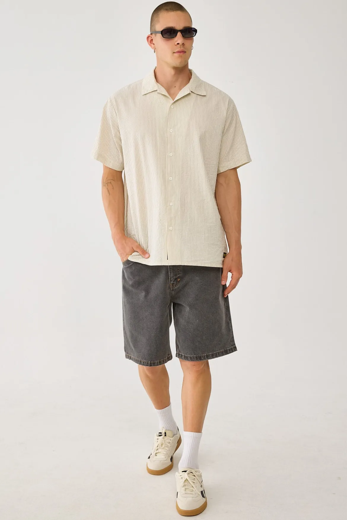 A5 Baggy Short Dustin Washed Black