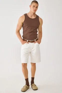 A5 Baggy Short Guy Ghost White