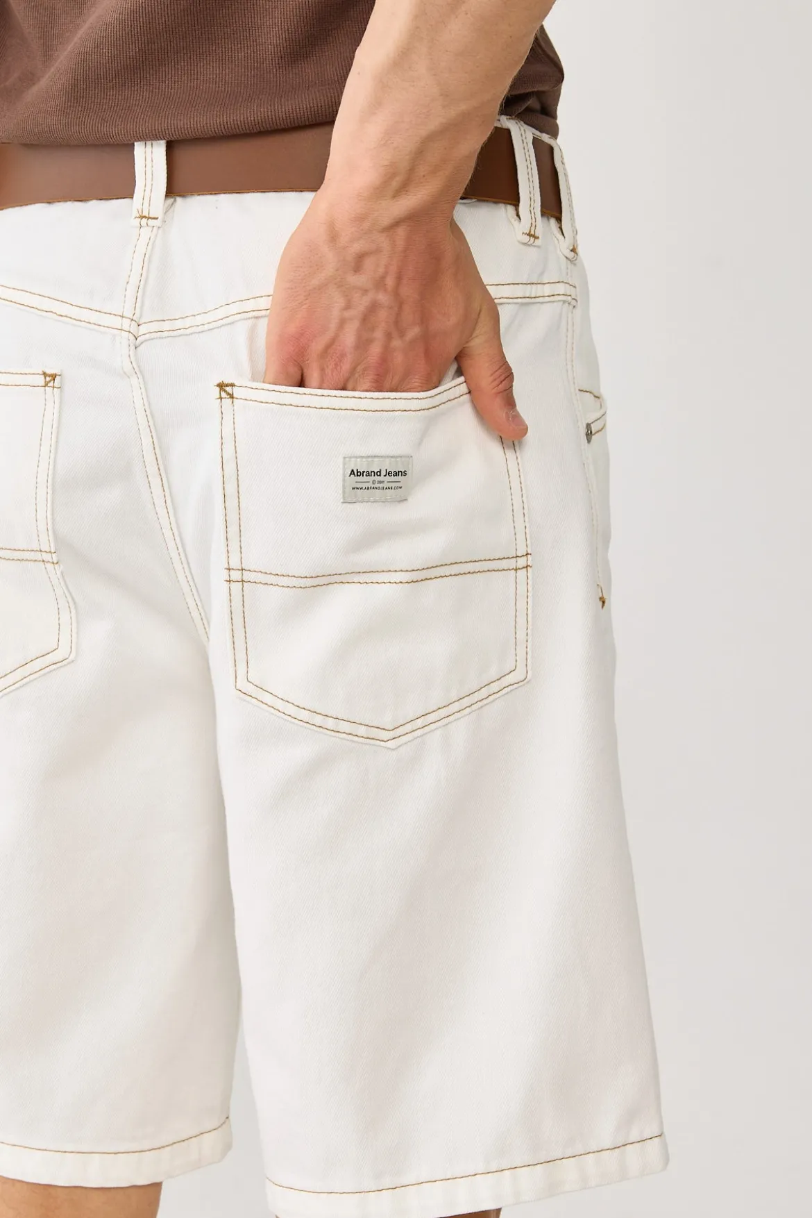 A5 Baggy Short Guy Ghost White
