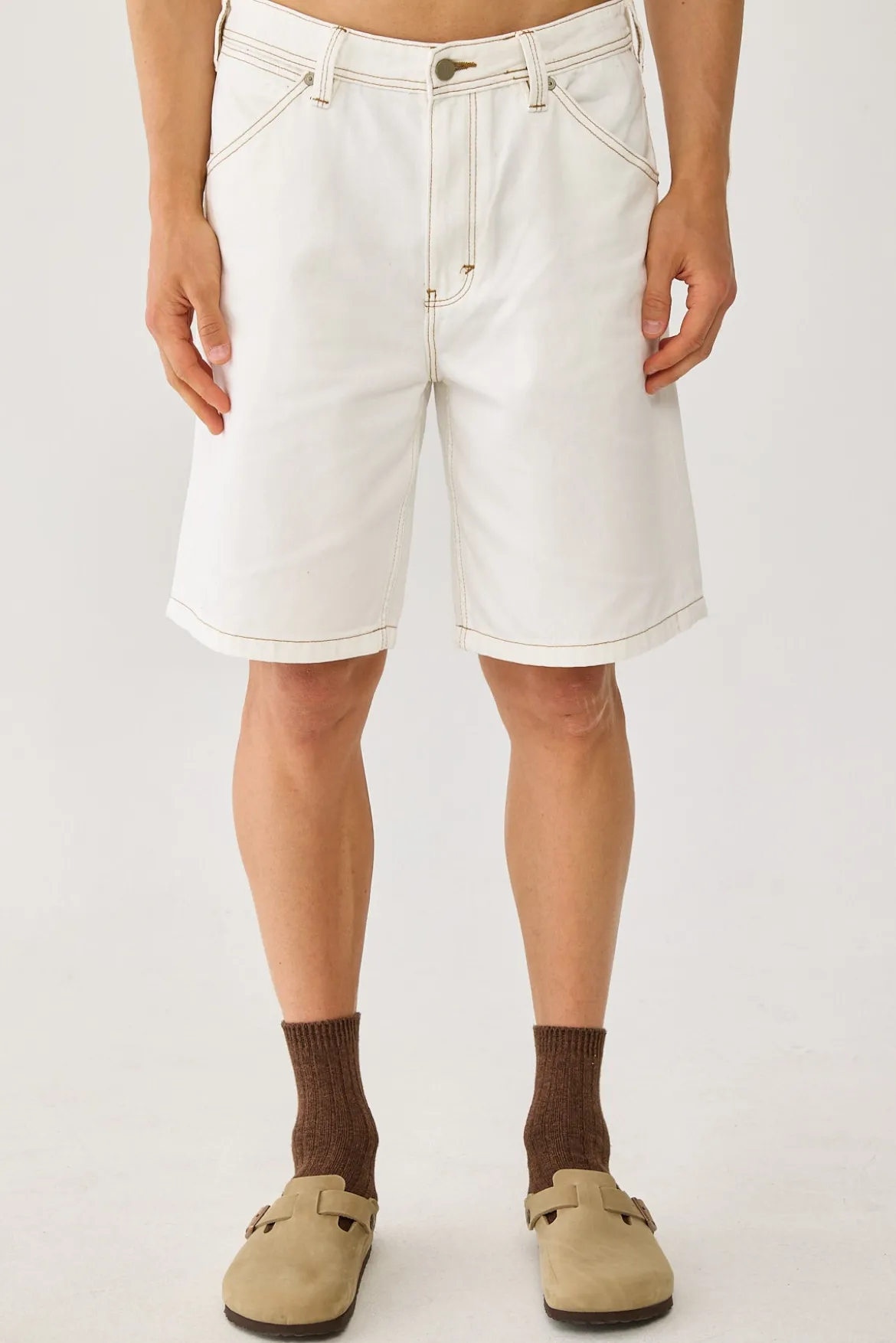A5 Baggy Short Guy Ghost White