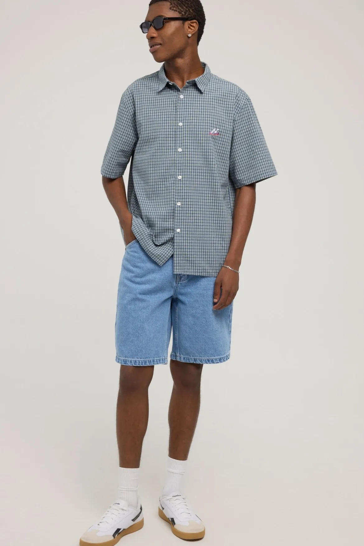 A5 Baggy Short Larry Mid Blue