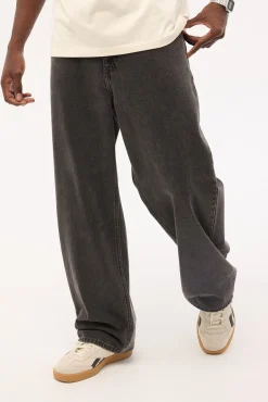 A6 Big Baggy Bazza Jean Washed Black