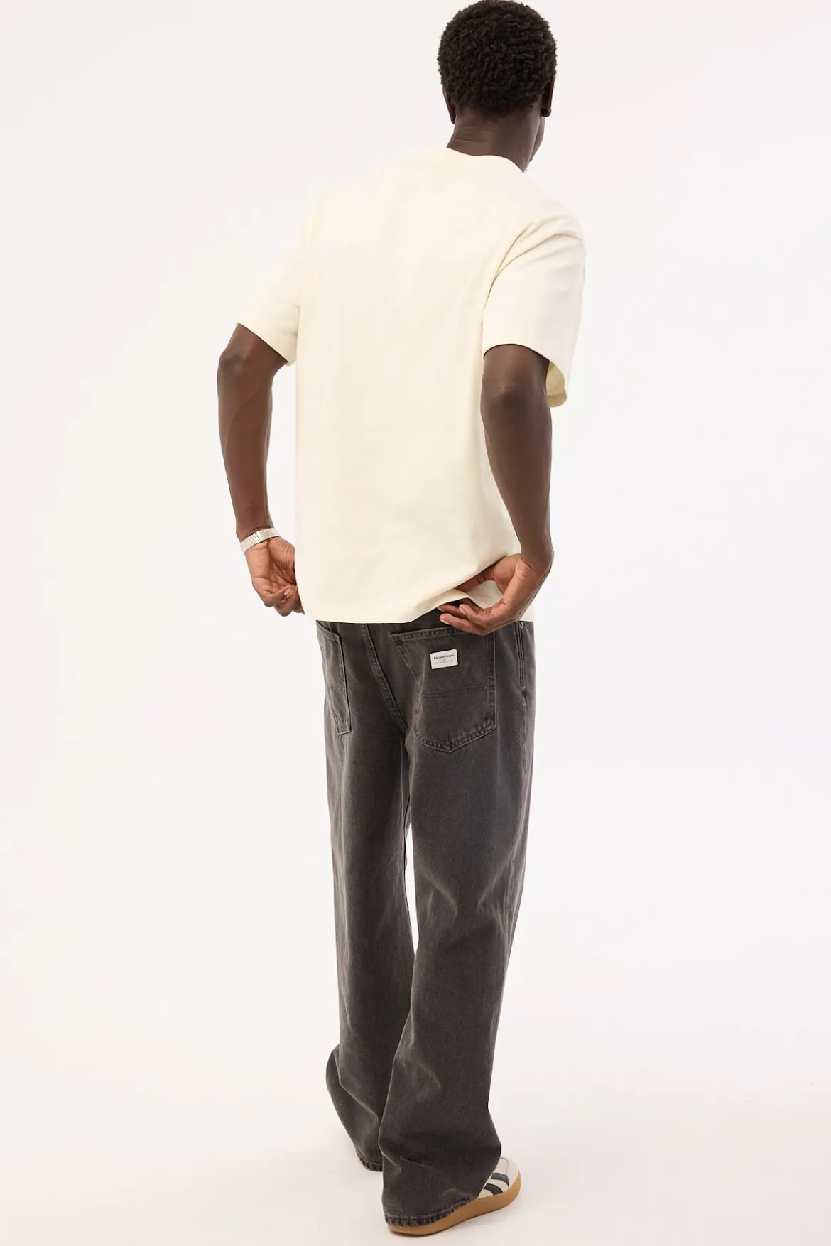A6 Big Baggy Bazza Jean Washed Black