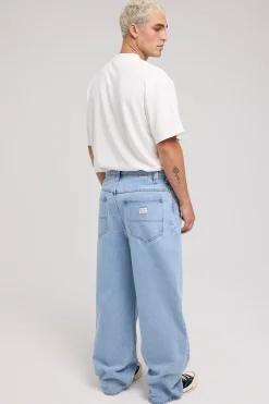 A6 Big Baggy Jean Bleach Blue