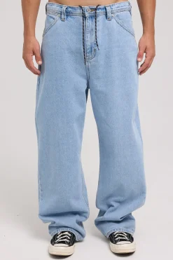 A6 Big Baggy Jean Bleach Blue