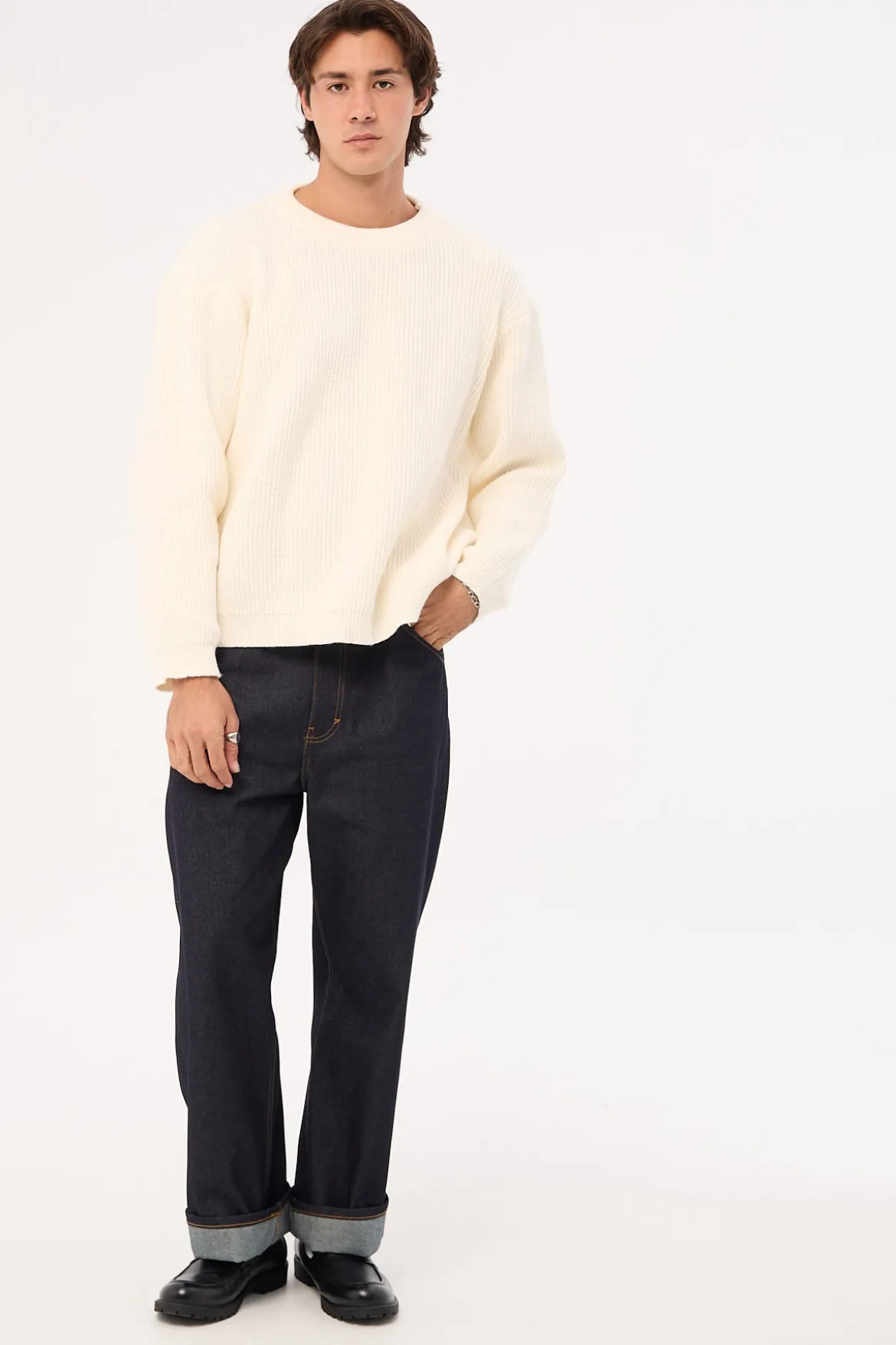 A6 Big Baggy Jean Scout Raw Indigo
