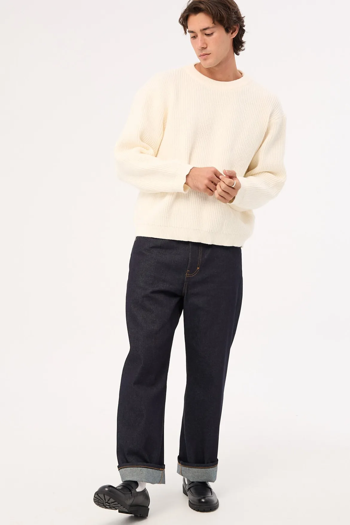 A6 Big Baggy Jean Scout Raw Indigo