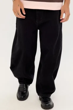 A6 Big Cocoon Jean Skyler Washed Black