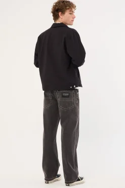 A5 Big Stitch Jean Frank Washed Black