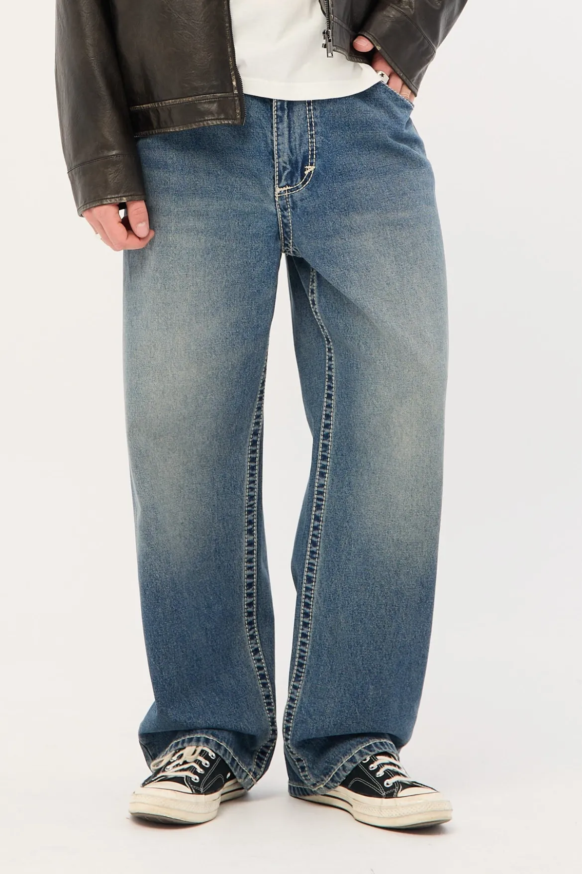 A6 Big Stitch Jean Max Mid Vintage Indigo