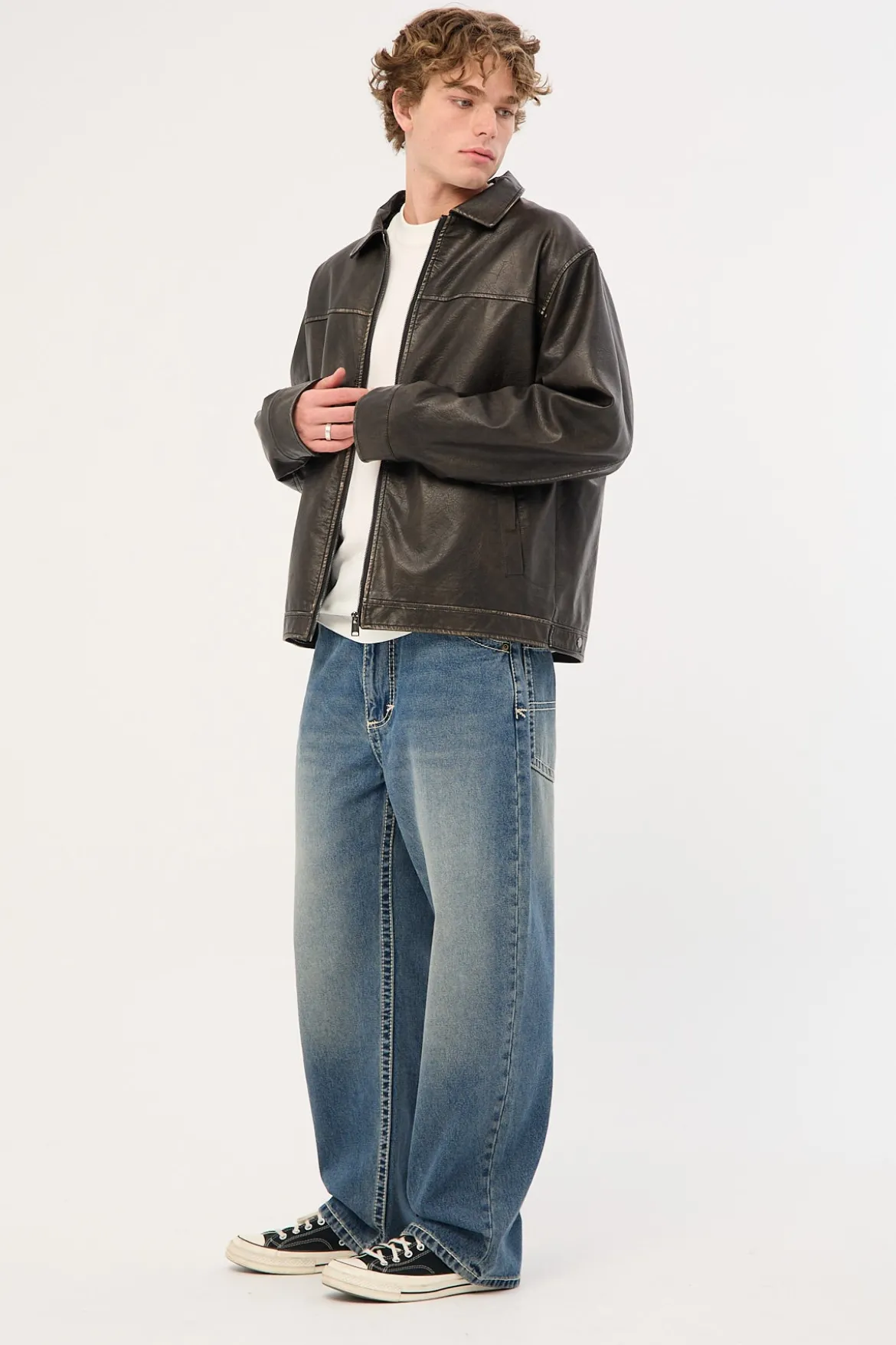 A6 Big Stitch Jean Max Mid Vintage Indigo
