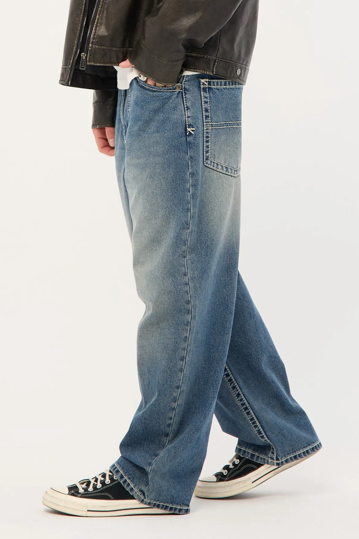 A6 Big Stitch Jean Max Mid Vintage Indigo