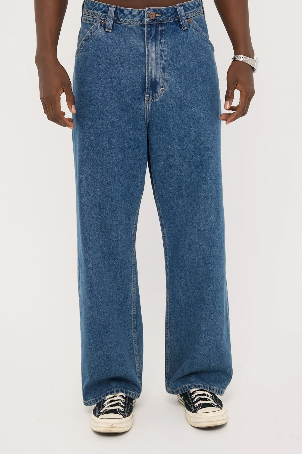 A6 Brett Big Baggy Jean Mid Vintage Indigo