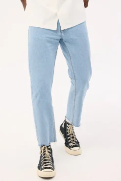 A Chopped Straight Jean Walkman Blue