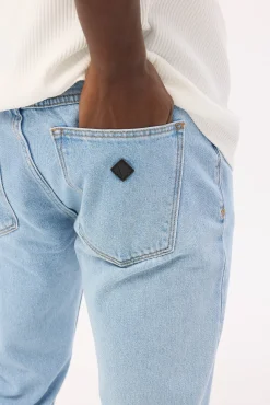 A Chopped Straight Jean Walkman Blue