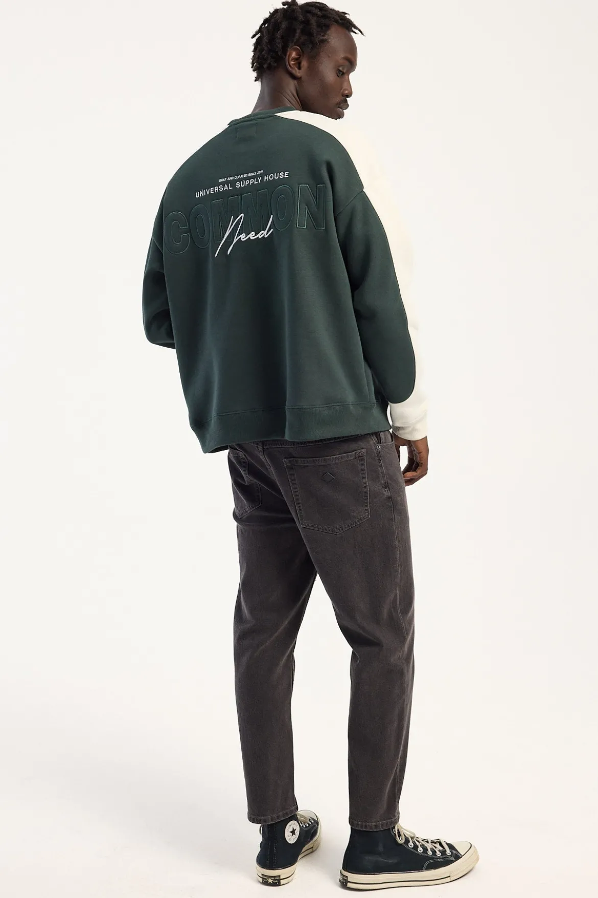 A3 Crop Jean Bazza Washed Black
