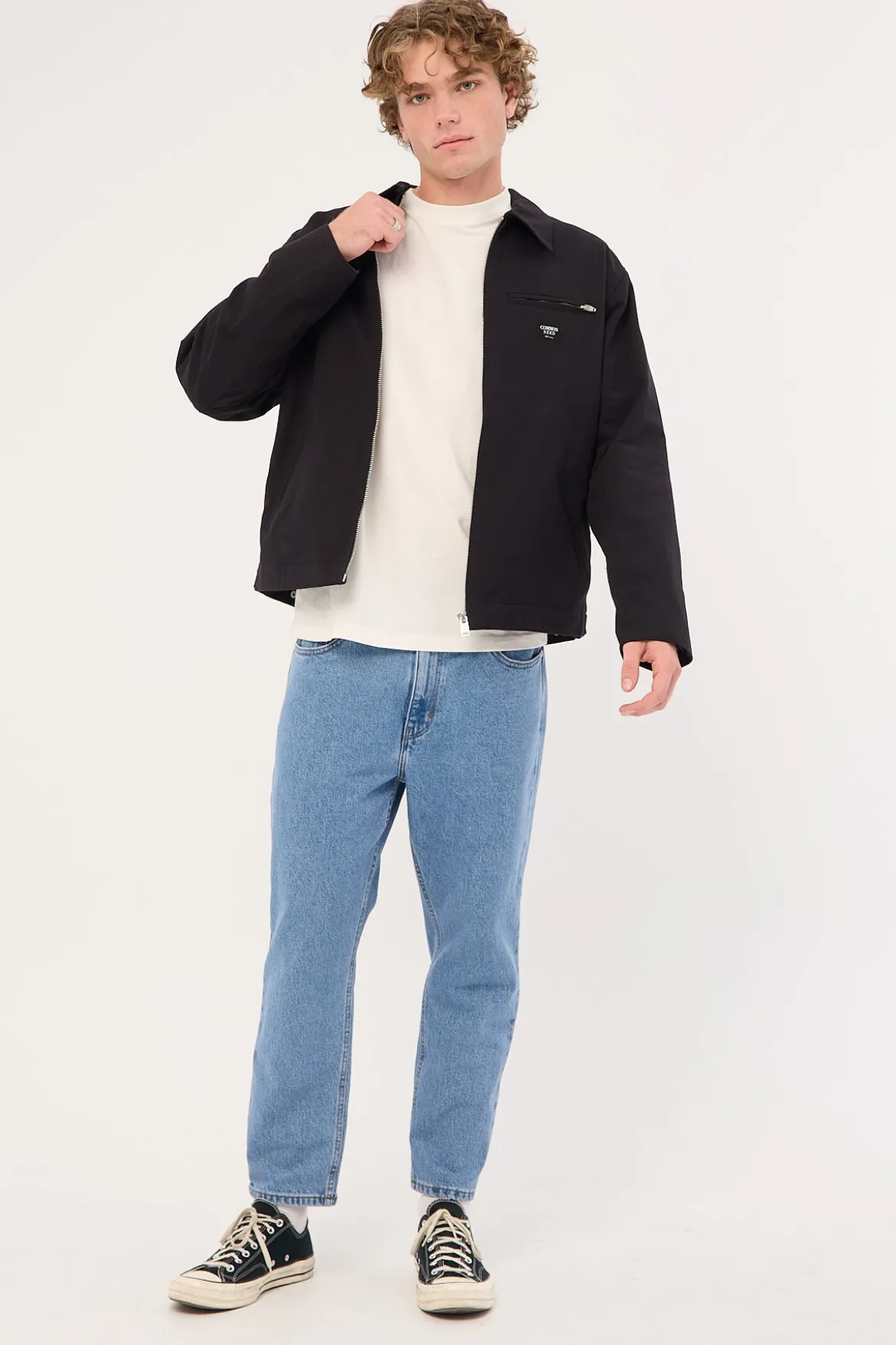A3 Crop Jean Simon Bleach Vintage Indigo