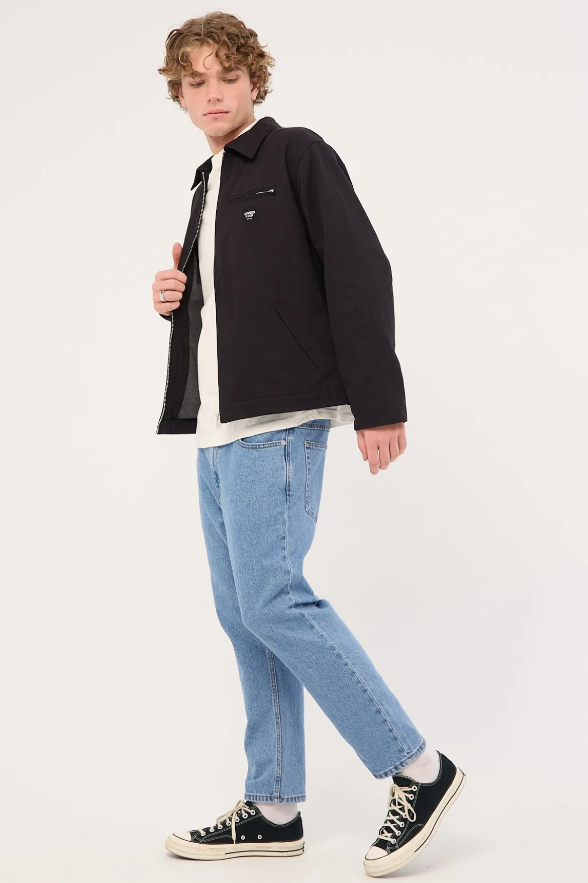 A3 Crop Jean Simon Bleach Vintage Indigo
