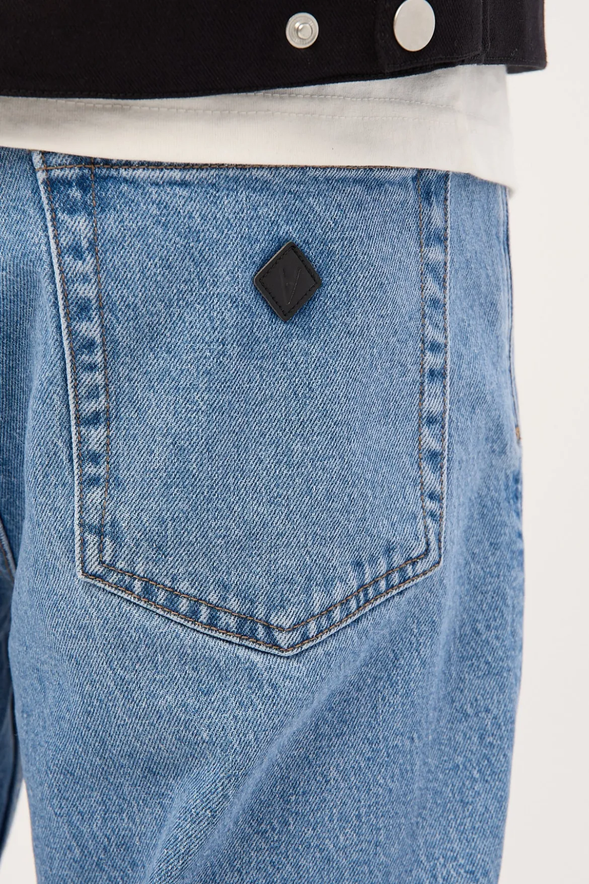 A3 Crop Jean Simon Bleach Vintage Indigo
