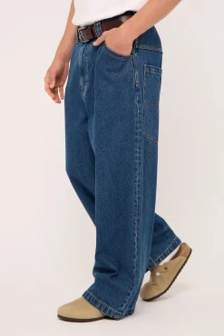 A7 Gavin Mega Baggy Jean Mid Vintage Indigo