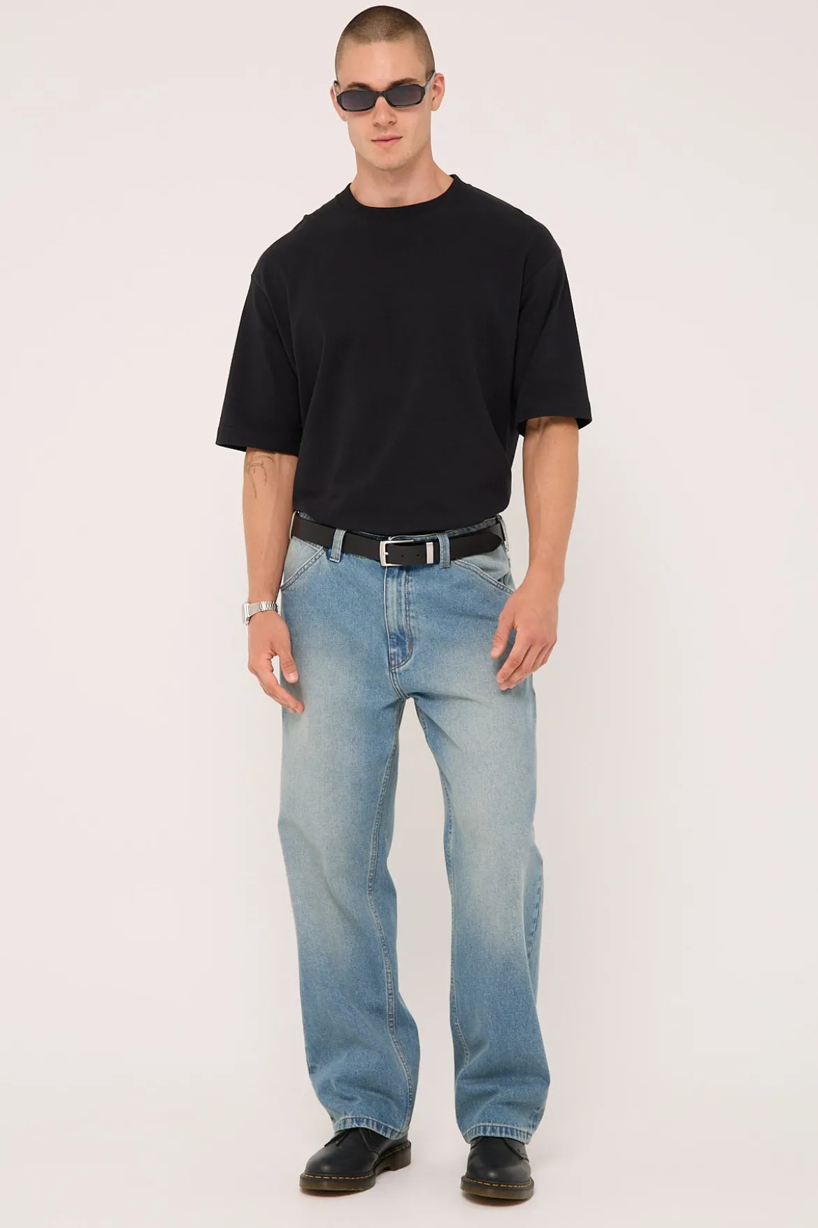 A5 Nicky Baggy Jean Tint Mid Blue