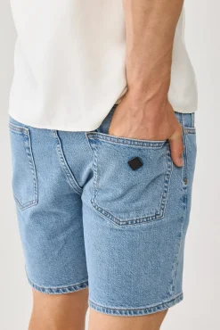 A2 Slim Short Simon Bleached Vintage Indigo