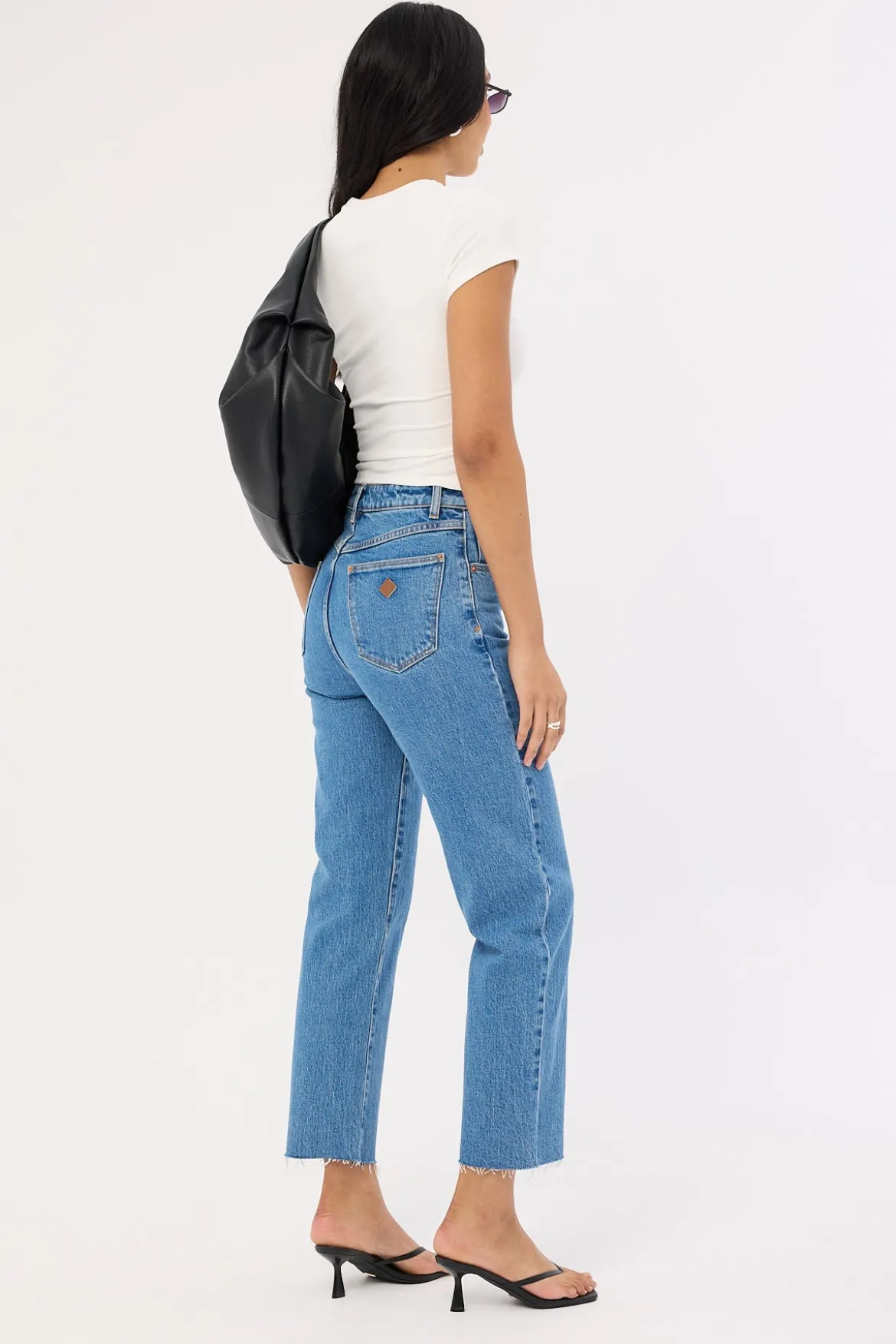A Venice Straight High Rise Jean Denise Blue